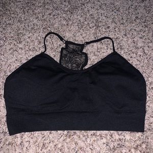 Fabletics seamless bra with lace detail